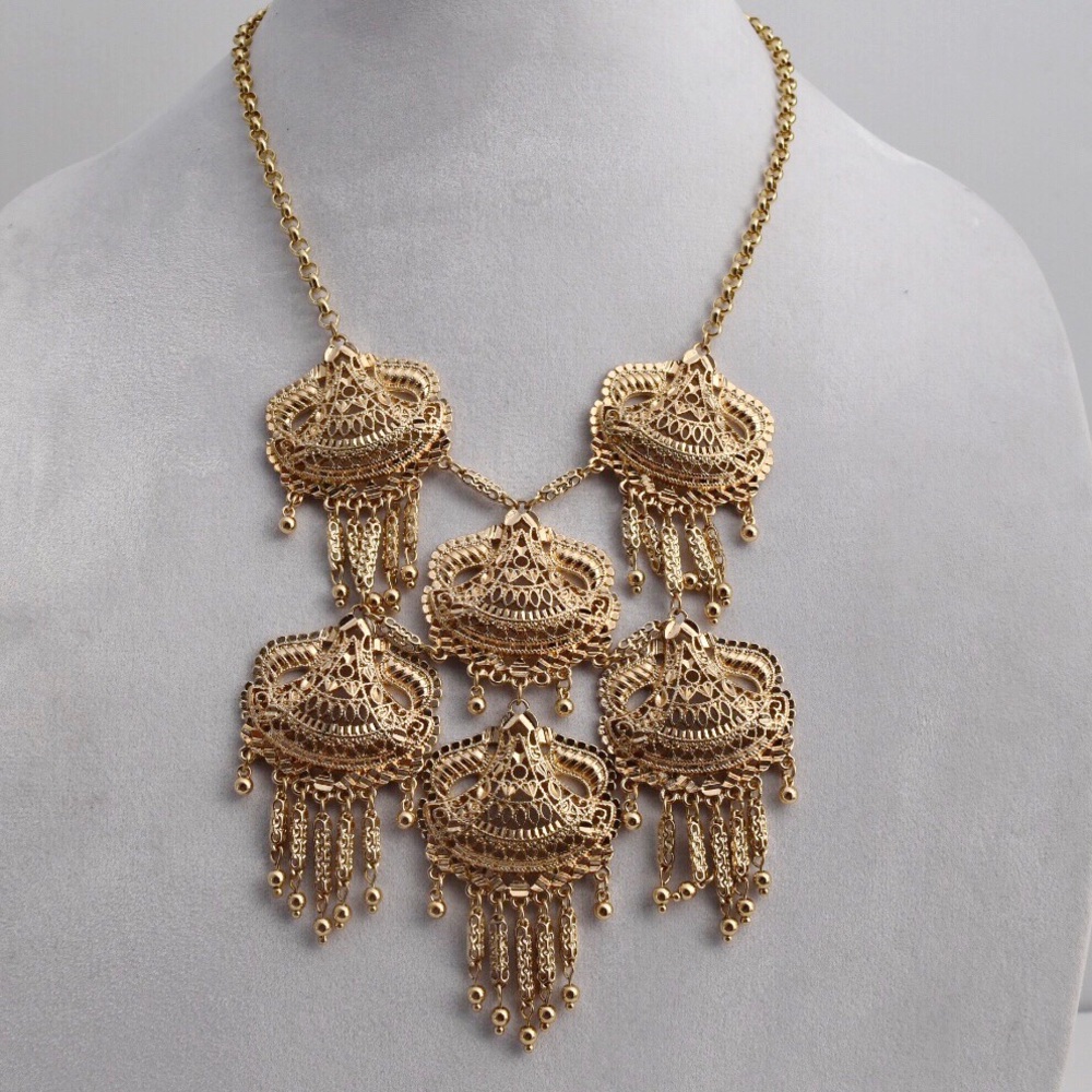 Boho Filagree Statement Necklace